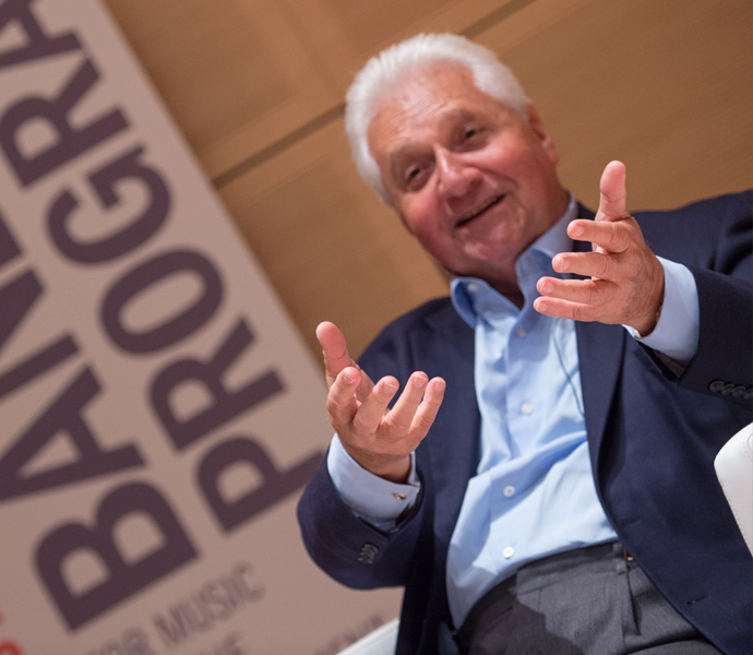 Martin Bandier speaking at the Newhouse School